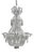 Antique French Chandelier in Crystal, 1800s For Sale
