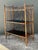 Wood Vintage Chevron Bamboo Painted Etagere For Sale - Image 7 of 12