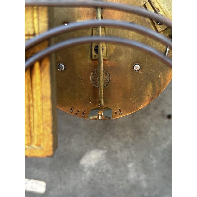 Victorian French Clock on Stand by Japy Frere For Sale - Image 13 of 17