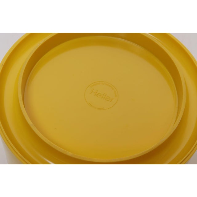 1970s Mid-Century Modern Yellow Melamine Lidded Serving Bowl by Massimo Vignelli for Heller For Sale - Image 10 of 10