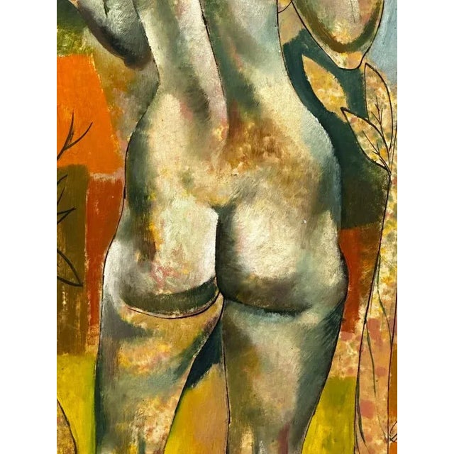 Classic Vertical Nude - Mixed Media by Leon Dusso For Sale - Image 4 of 7
