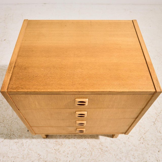 Wood Vintage Oak Dresser with Four Drawers, 1960s For Sale - Image 7 of 16