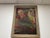 Vintage Abstract Painting With Craquelure in Original Wood Frame For Sale - Image 13 of 14