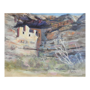 Late 20th Century Southwest Cliff Dwelling Painting