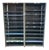 Rare industrial heavy duty steel library shelving, total of 4 vertical uprights, 19 shelves, majority of the photos were...