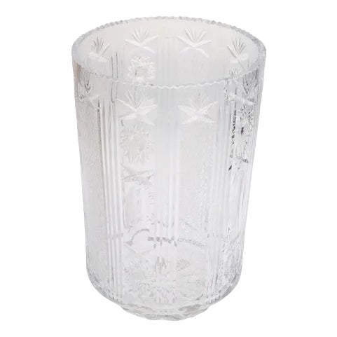 20th Century Crystal Vase, Czech For Sale