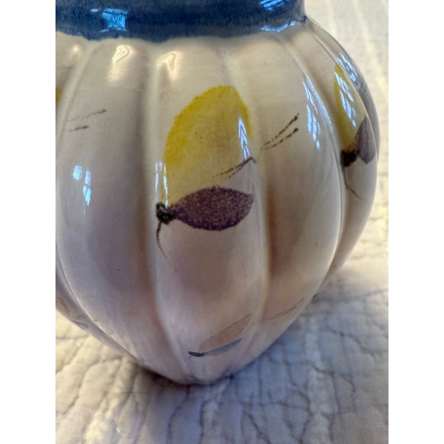 1970s Vintage Arabia Finland Red-Clay Bud Vase With Stylized Butterfly Motif For Sale - Image 5 of 7