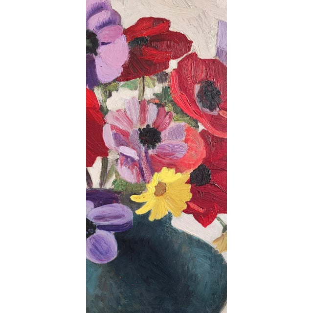 Roger Henri Jean-Mairet, Anémones, 1943, Oil on Canvas, Framed For Sale - Image 6 of 11