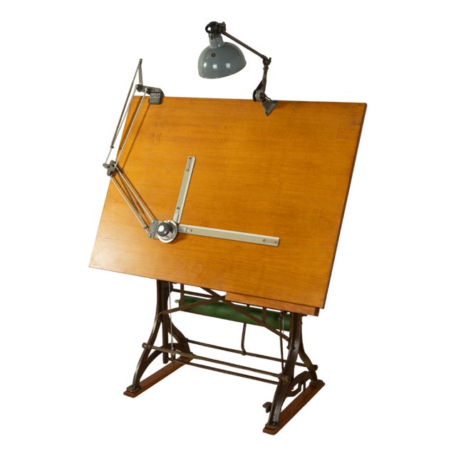 Vintage Drawing Table, 1920s For Sale