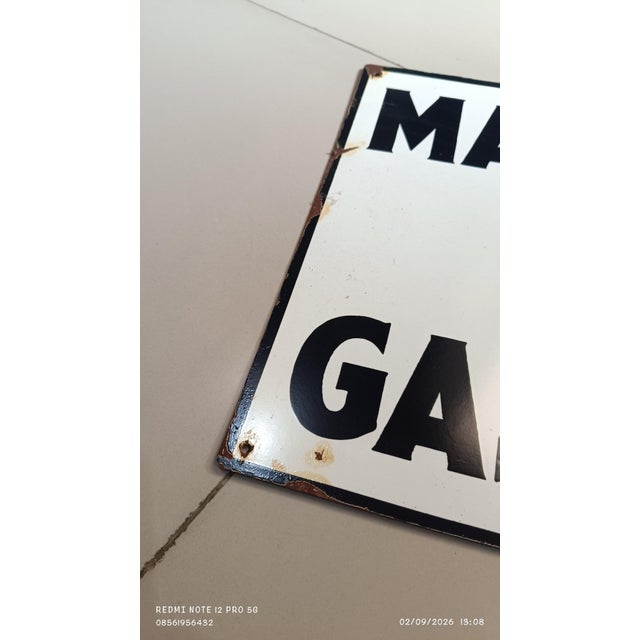 Vintage Marland Gasoline Metal Sign Advertising 2026 Reproduction 1.3mm Heavy Steel For Sale - Image 6 of 18