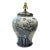 Vintage Large Scale Chinoiserie Blue & White Ginger Jar Lamp For Sale