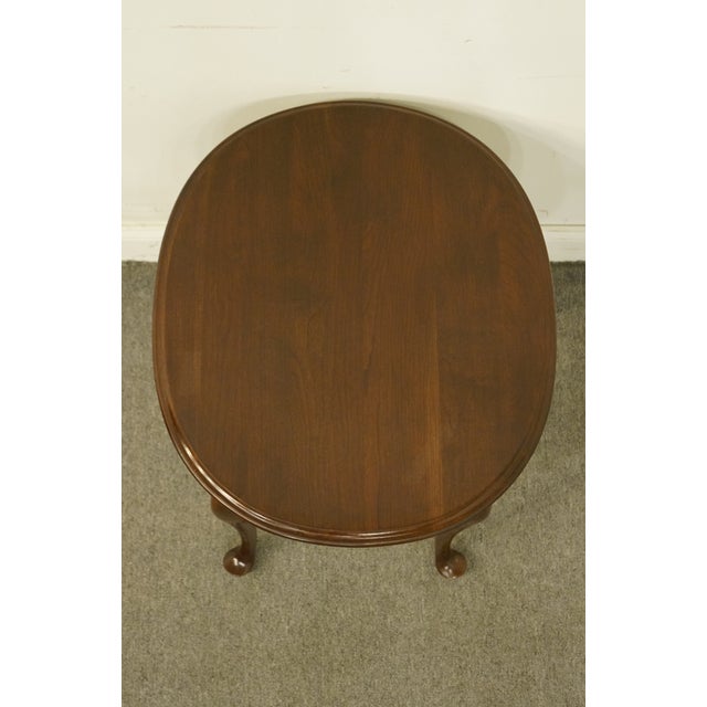 Late 20th Century Ethan Allen Court Solid Cherry End Table