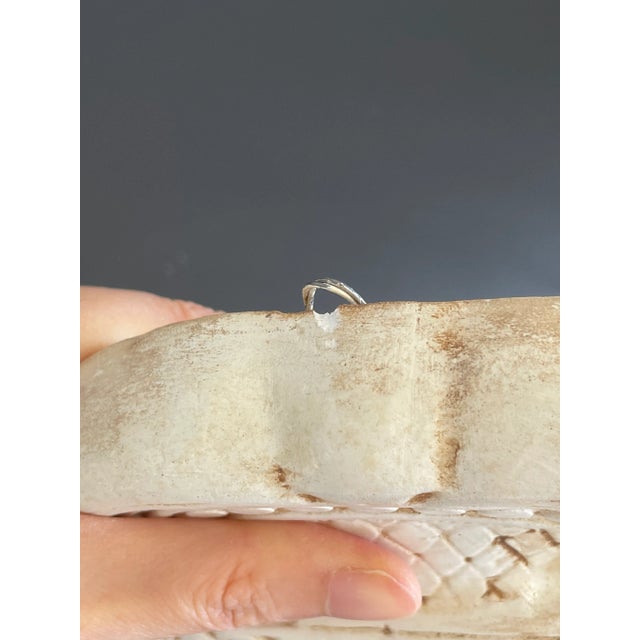 Vintage Cherub Playing Violin Architectural Medallion Plaster Plaque For Sale - Image 9 of 11