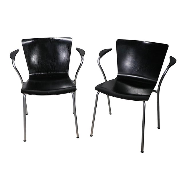 Wood Pr. Vico Duo Chairs by Magistretti for Fritz Hansen Made In. Denmark C. 1998 For Sale - Image 7 of 10