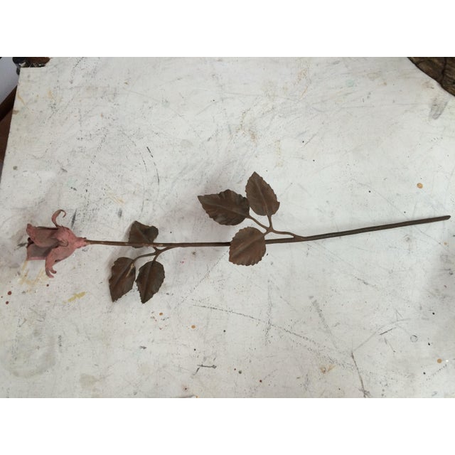 Antique Gilded Iron Roses For Sale In Los Angeles - Image 6 of 8