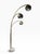 1970s Space Age Brass and Marble Arc Floor Lamp For Sale - Image 9 of 18