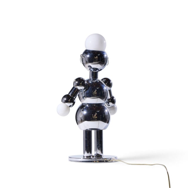 Metal Mid 20th Century Torino Mid Century Modern Robot Lamp For Sale - Image 7 of 10