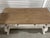 Traditional White Washed Four-Drawer Desk and Wood Color Top and Stretcher, 21st Century For Sale - Image 3 of 7