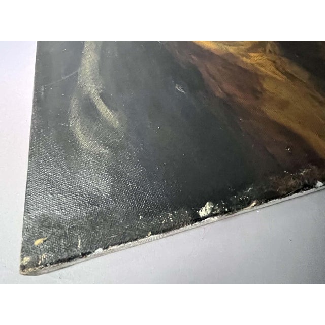 Walt Morton “Zombie Painting” 1995 Oil Study, Surreal, Dead Astronaut, 24x36 For Sale - Image 13 of 15