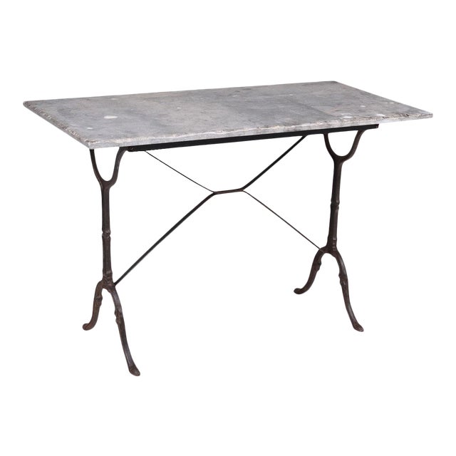 French Blue Stone Bistro Rectangle Table Chairish