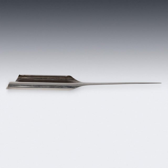 Vintage Italian Silver Letter Opener by Bulgari, 1970 For Sale - Image 3 of 8