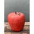 Metal Vintage Monumental Red Painted Plaster Apple For Sale - Image 7 of 12