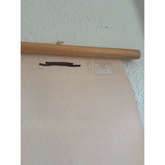 Vintage 1969 Typing Instruction Pull-Down Chart – Secretary School Poster -- Poster D For Sale In Jacksonville, FL - Image 6 of 7