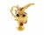 Mid 20th Century Amethyst & Sapphire 14k Yellow Gold Water Jug Charm Pendant For Sale - Image 4 of 8