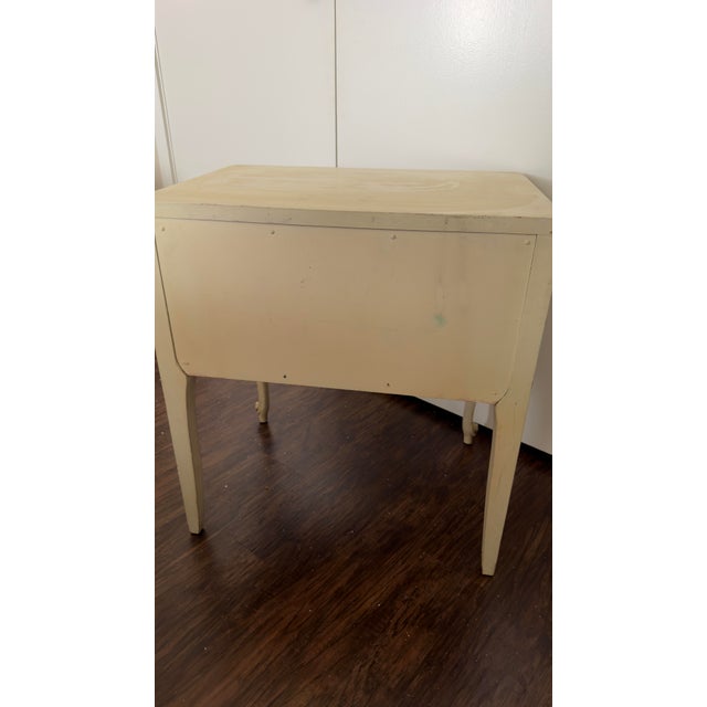 Pair of Vintage White Fine Furniture French Provincial Nightstands (Mebane, Nc) For Sale - Image 10 of 12