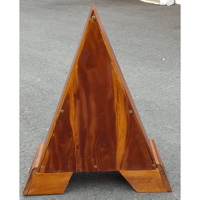Wood 20th Century Solid Cherry Pyramid Chest of Drawers For Sale - Image 7 of 7
