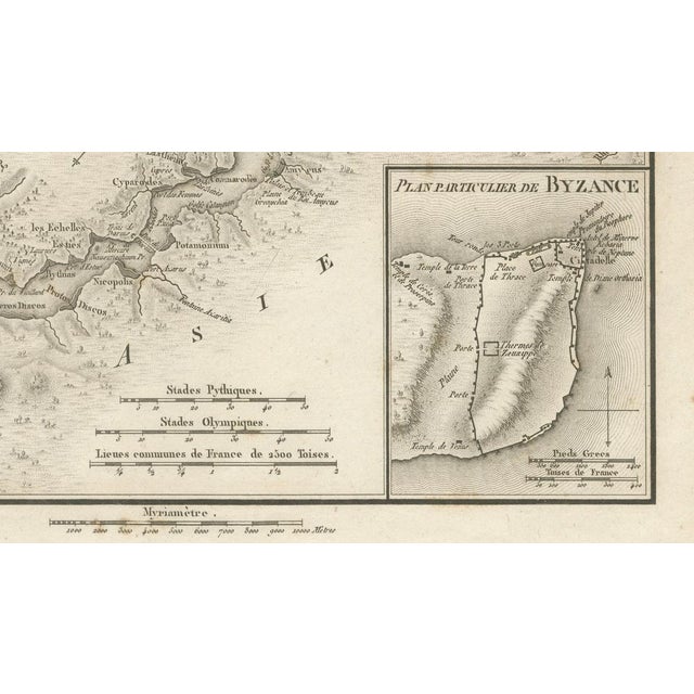 Ancient Bosphorus and Byzantium Map from Ambroise Tardieu, 1825 For Sale - Image 9 of 10