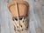 Vintage Mexican Child's Leather Equipal Barrel Chair With Pyrography Art For Sale - Image 4 of 10