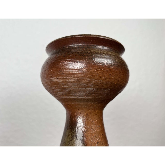Mid-Century Modern Danish Studio Pottery Candleholder from Gunni Nordström, 1960s, Set of 2, in Very Good conditions....