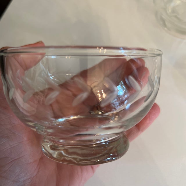 Vintage Glass Footed Dessert Bowls Set of 8 Chairish