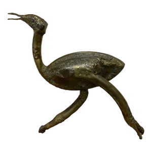 Vintage Abstract Bird Sculpture