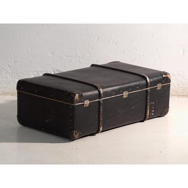 Vintage Travel Trunk in Vulcanised Fibre from Wico, Germany, 1930 For Sale - Image 11 of 13