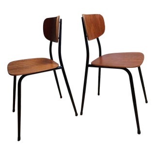 Mid-Century Scandinavian Teak Chairs, 1960s, Set of 2 For Sale