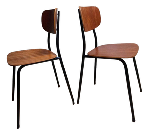 Mid-Century Scandinavian Teak Chairs, 1960s, Set of 2