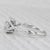 0.57ctw Round Diamond Halo Engagement Ring 14k White Gold Size 10 For Sale In Greensboro - Image 6 of 9