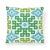 Schumacher Schumacher Palmetto Print Pillow in Lagoon For Sale - Image 4 of 7