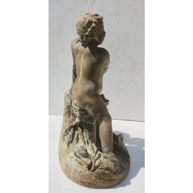 Ceramic Terra Cotta Allogory Fernand Cian Paris Circa 1930s For Sale - Image 7 of 17