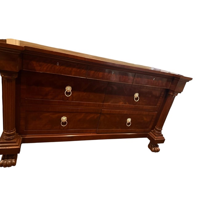 Wood Ralph Lauren by Henredon, Regency-Style Chest/ Dresser/ Side Board, Vintage Shiny Mahogany, For Sale - Image 7 of 12