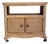 1980s Coastal Style Wicker Cabinet on Casters For Sale