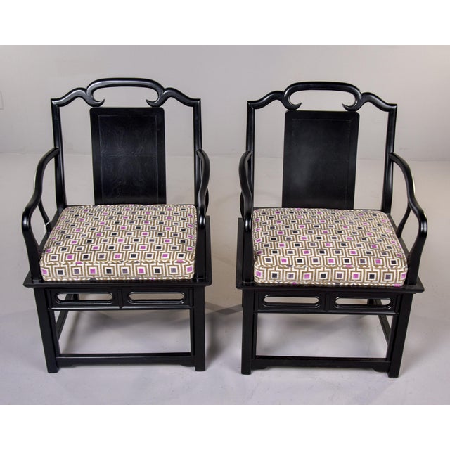 Vintage Century Furniture Chin Hua Collection Chinoiserie Arm Chairs - Pair For Sale In Detroit - Image 6 of 13