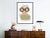 Contemporary Iris with Tortoise Shell Glasses by Melvin G in Black Framed Paper, Medium Art Print For Sale - Image 3 of 4
