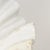 White Luxe Carved Marble Ruffle Bowl on Pedestal 12" For Sale - Image 8 of 18