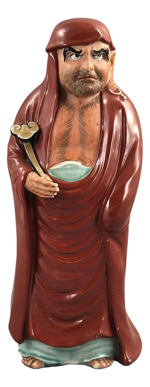 Japanese Artist, Kutani Okimono Figure of Daruma Bodhidharma, 1890s, Ceramic