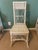 Early 20th Century Early 20th Century White Wicker Desk and Chair Set With Basket Organizers For Sale - Image 5 of 6