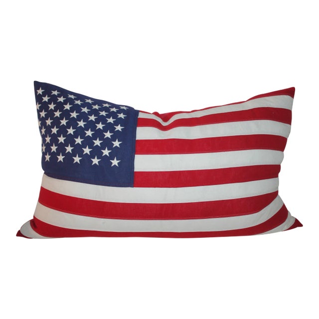 American Flag Accent Pillow For Sale