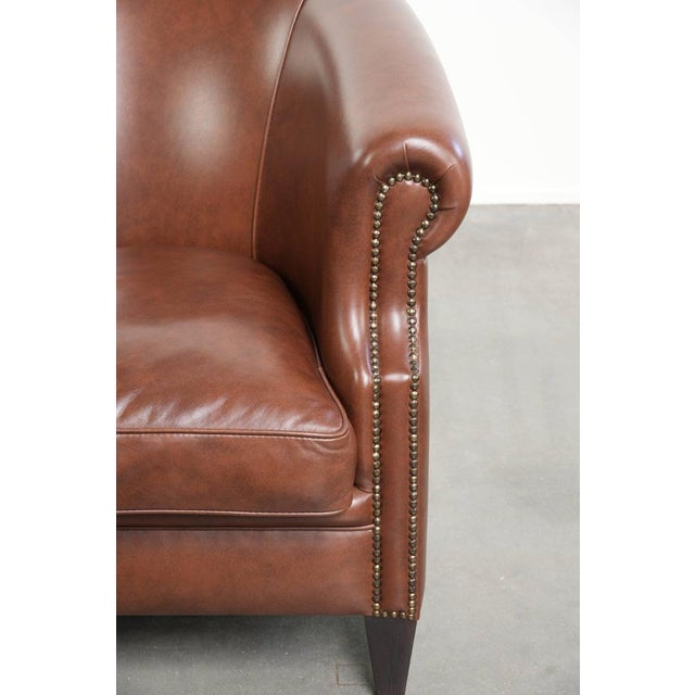 Club Chair in Cowhide Leather For Sale - Image 12 of 13